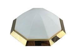 Lampada da soffitto Glashütte Limburg degli anni '60-'70 Plafoniere in vetro A Space Design