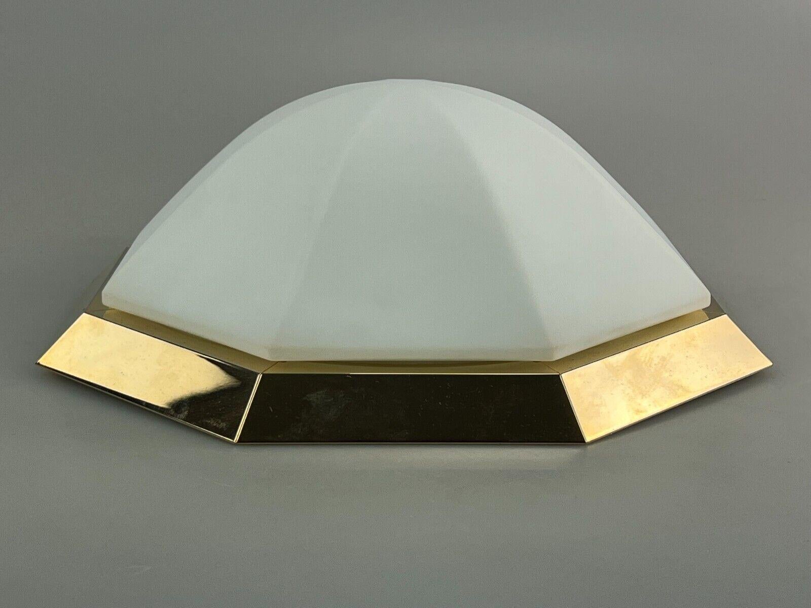 60s 70s Limburg Glashütte Plafoniere Ceiling Lamp Glass Space Design Lamp For Sale 1
