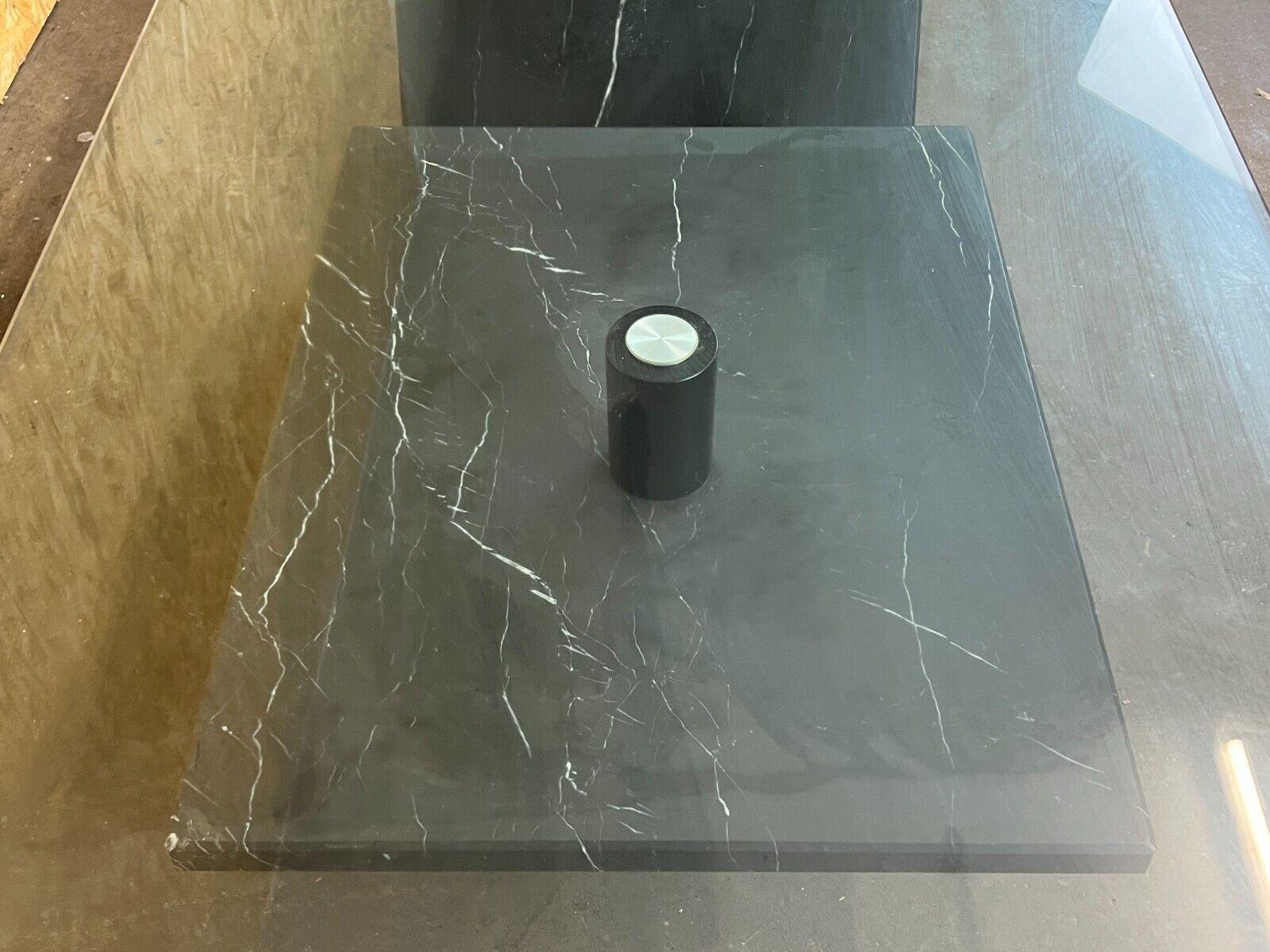 Table basse en marbre, table en verre, design de l'ère spatiale, années 60 en vente 6