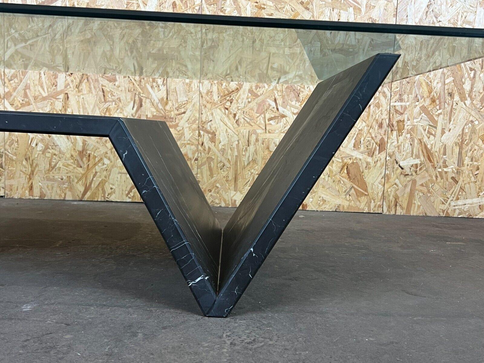Table basse en marbre, table en verre, design de l'ère spatiale, années 60 en vente 7