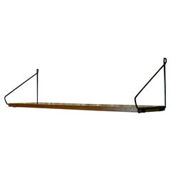 60s 70s Oak Shelf Wall Shelf WHB Stringregal Danish Design