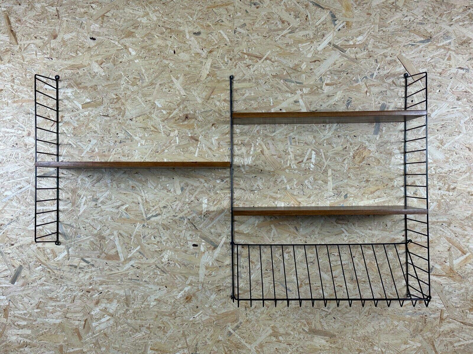60s 70s oak string shelf module by Kajsa & Nils 