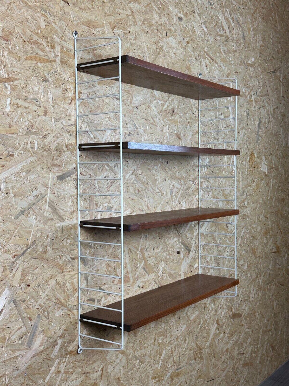Swedish 60s 70s oak string shelf module by Kajsa & Nils 