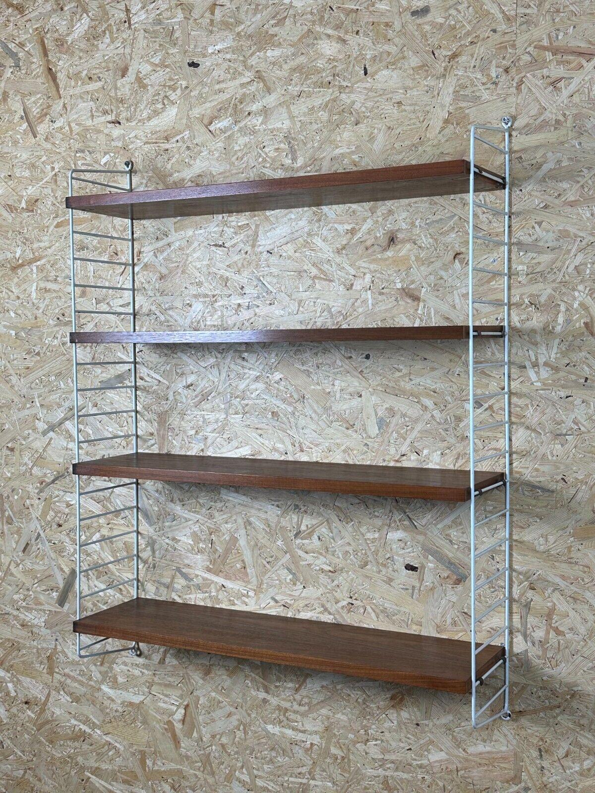 Late 20th Century 60s 70s oak string shelf module by Kajsa & Nils 