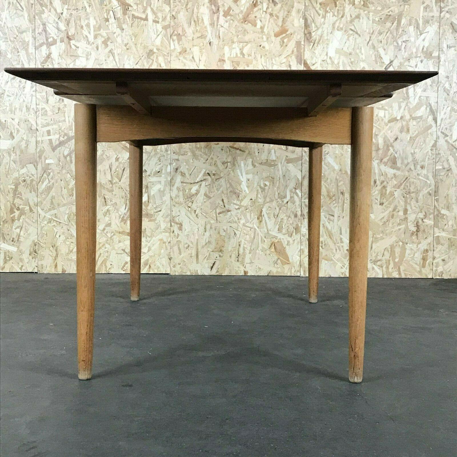 60s 70s Oak Teak Dining Table Danish Modern Design Denmark For Sale 6