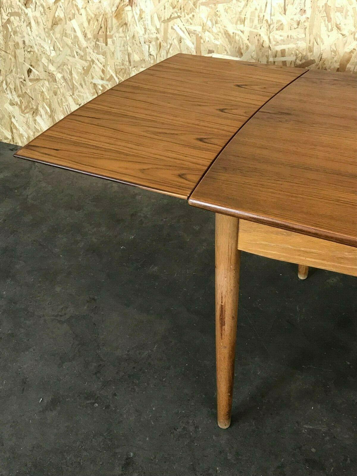 Late 20th Century 60s 70s Oak Teak Dining Table Danish Modern Design Denmark For Sale