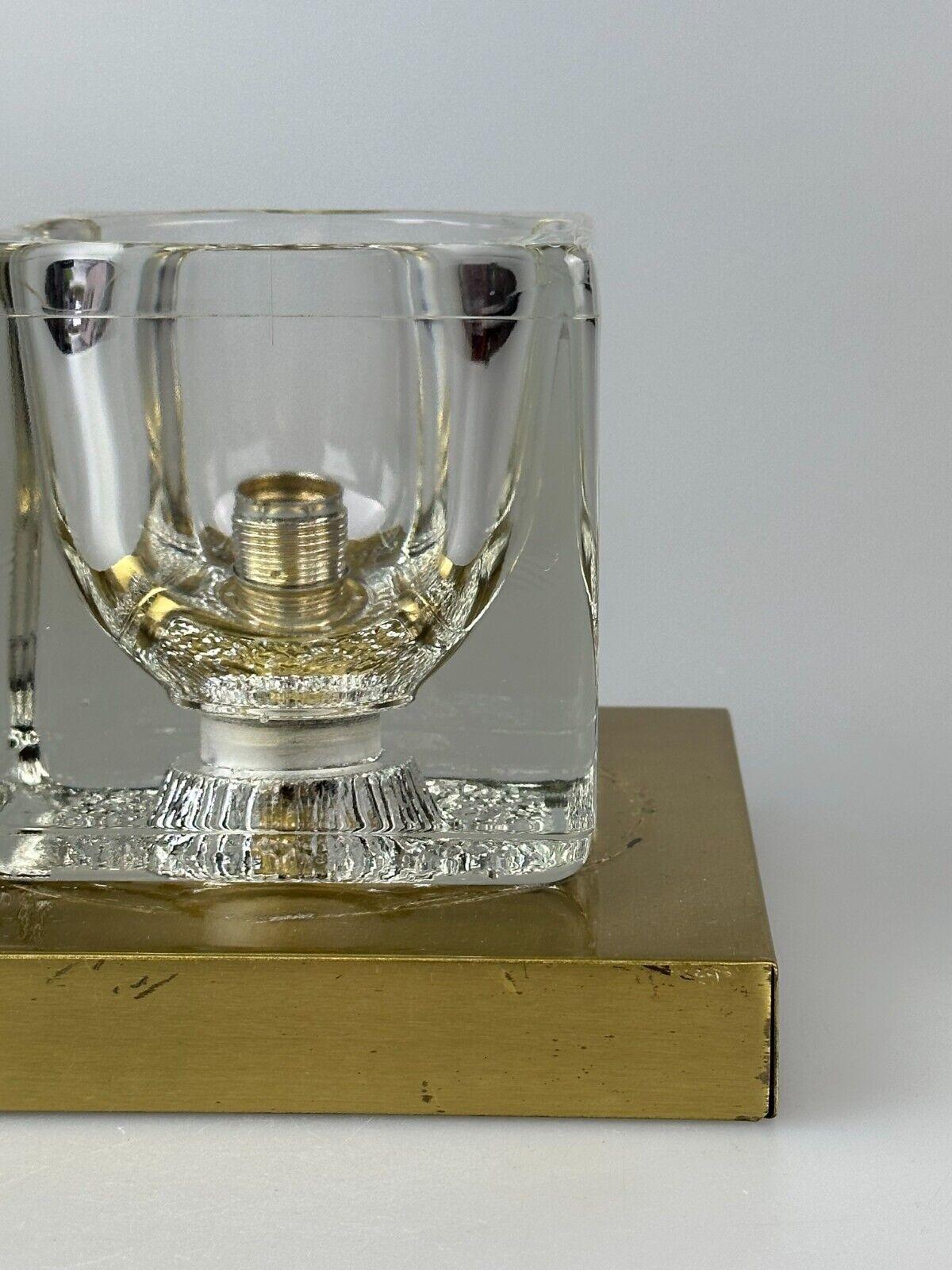 Métal Plafonnier Cube Peill & Putzler des années 60 et 70, design d'espace en verre glacé en vente