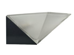 60s 70s Peill & Putzler Cube wall lamp Wall Sconce Ice Glass Space Age