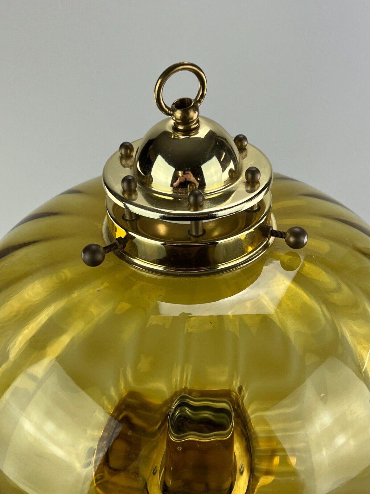 Brass 60s 70s Peill & Putzler Germany table lamp lamp light glass design