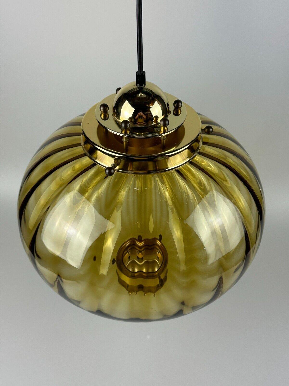 60s 70s Peill & Putzler hanging lamp ceiling lamp glass space age design For Sale 2