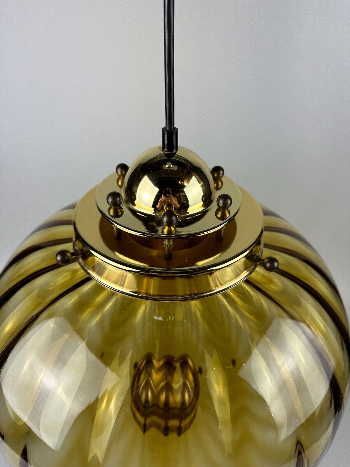 60s 70s Peill & Putzler hanging lamp ceiling lamp glass space age design For Sale 9