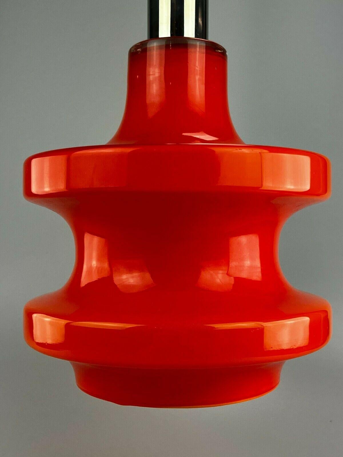 European 60s 70s Peill & Putzler Hanging Lamp Ceiling Lamp Glass Space Age Design