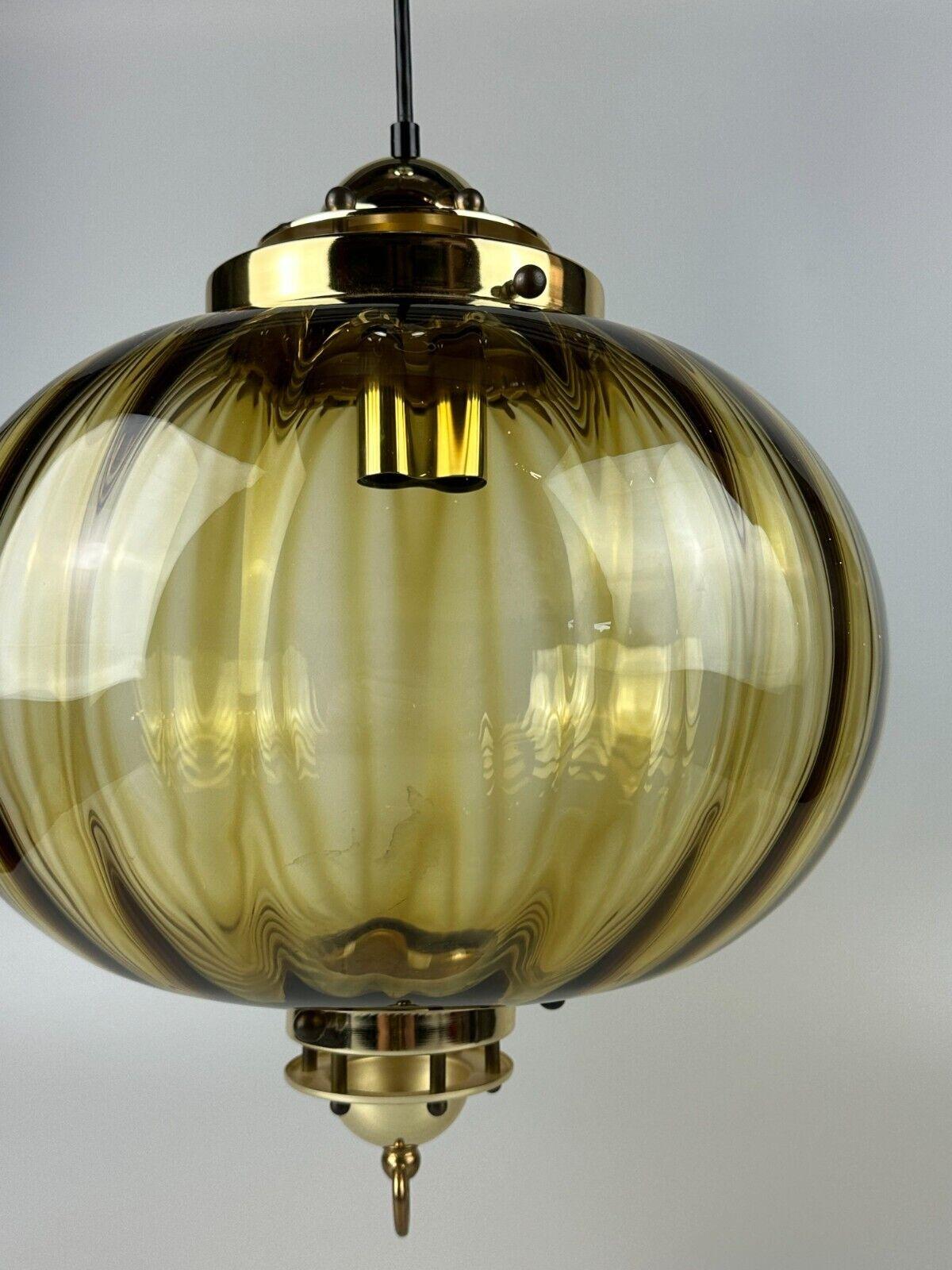 60s 70s Peill & Putzler hanging lamp ceiling lamp glass space age design In Good Condition For Sale In Neuenkirchen, NI