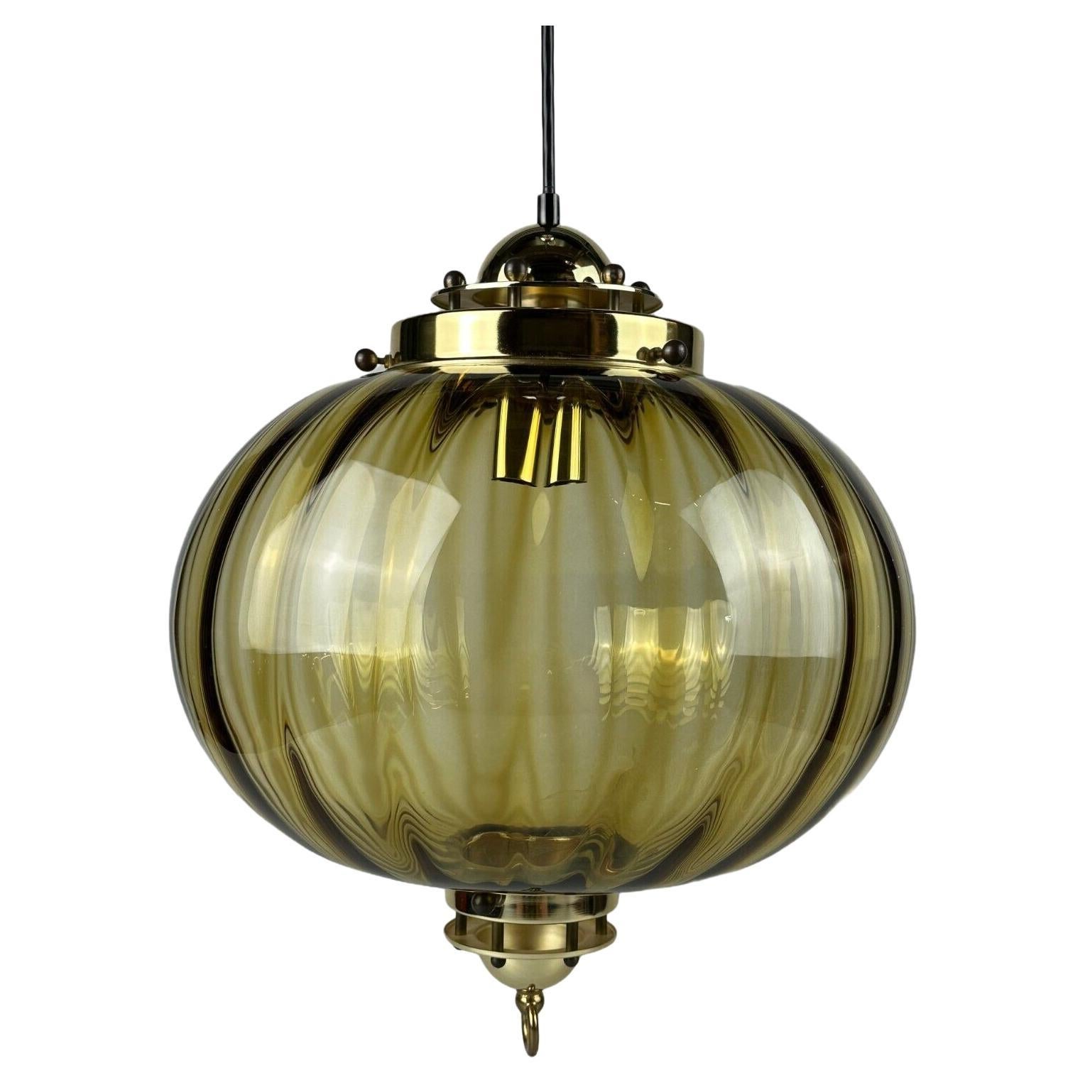 60s 70s Peill & Putzler hanging lamp ceiling lamp glass space age design For Sale