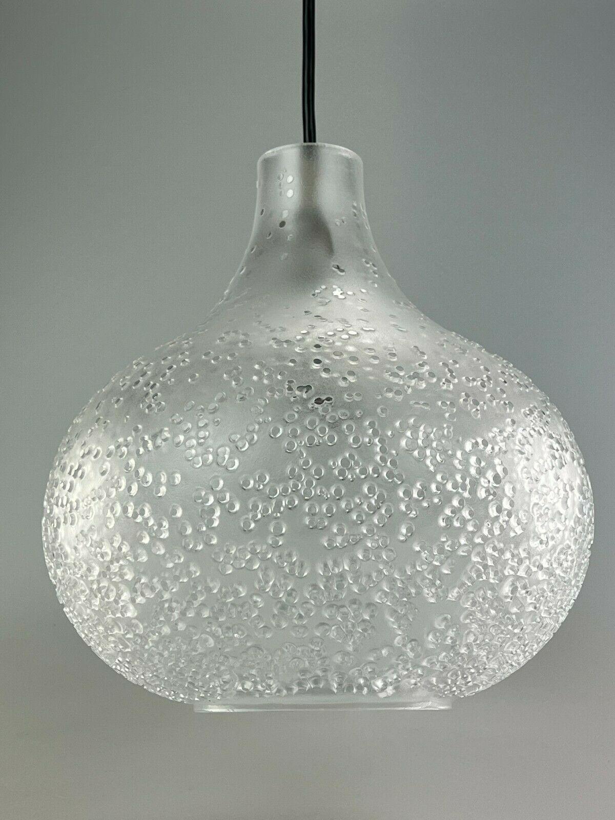 60s 70s Peill & Putzler Lámpara Colgante Lámpara de Techo Vidrio Space Design Alemán en venta