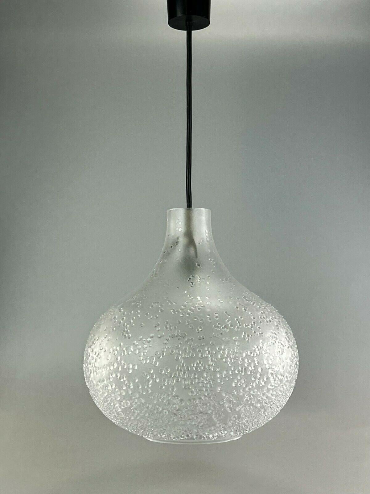 60s 70s Peill & Putzler Lámpara Colgante Lámpara de Techo Vidrio Space Design Metal en venta