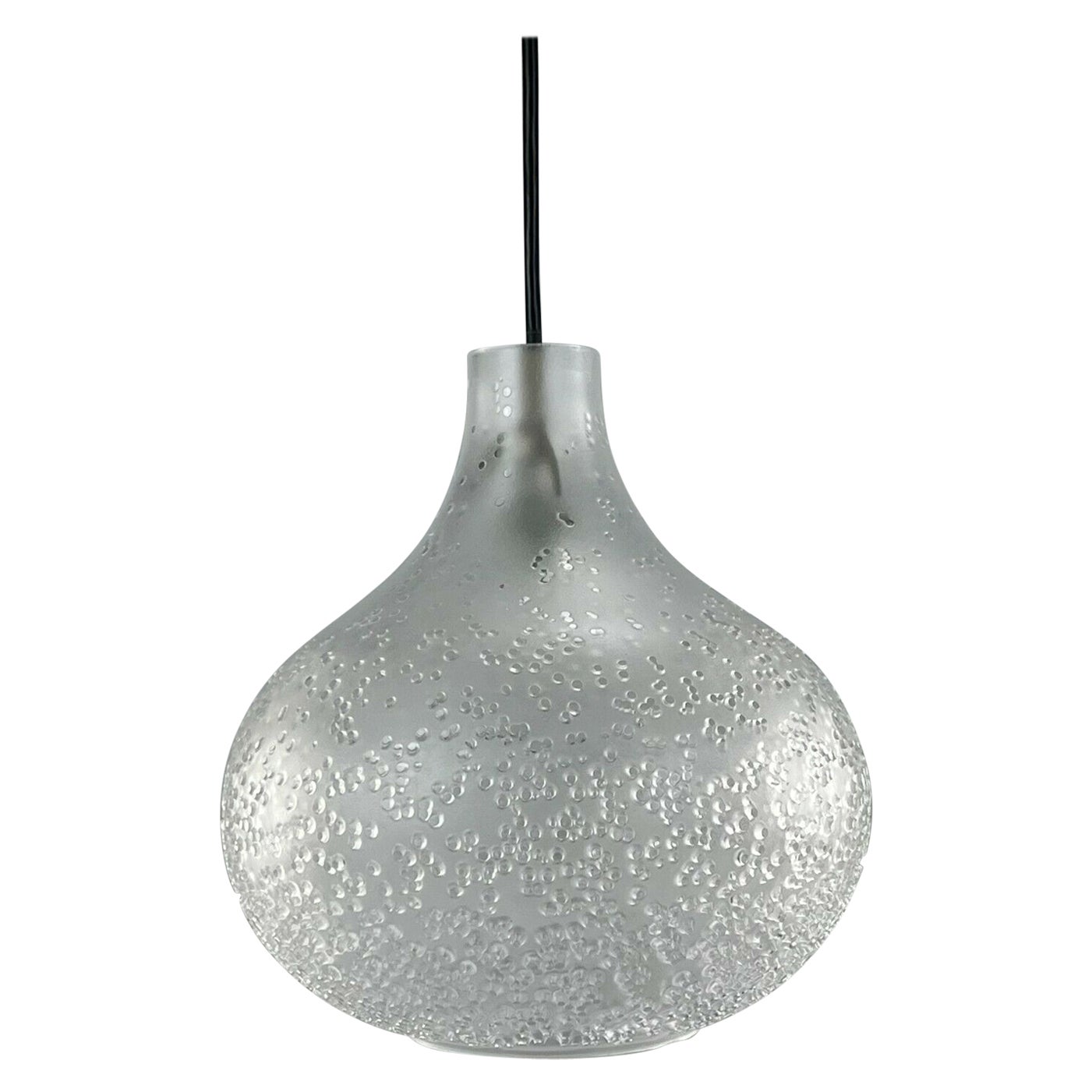 Lampada a sospensione anni '60-'70 Peill & Putzler Lampada da soffitto in vetro A Space Design