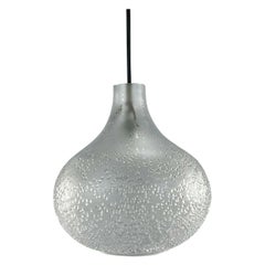 Lampada a sospensione anni '60-'70 Peill & Putzler Lampada da soffitto in vetro A Space Design