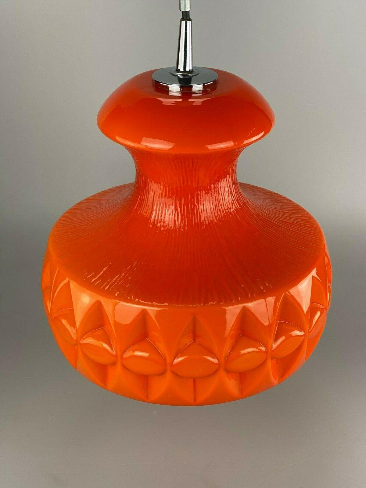 German 60s 70s Peill & Putzler Hanging Lamp Ceiling Lamp Glass Space Design Lamp