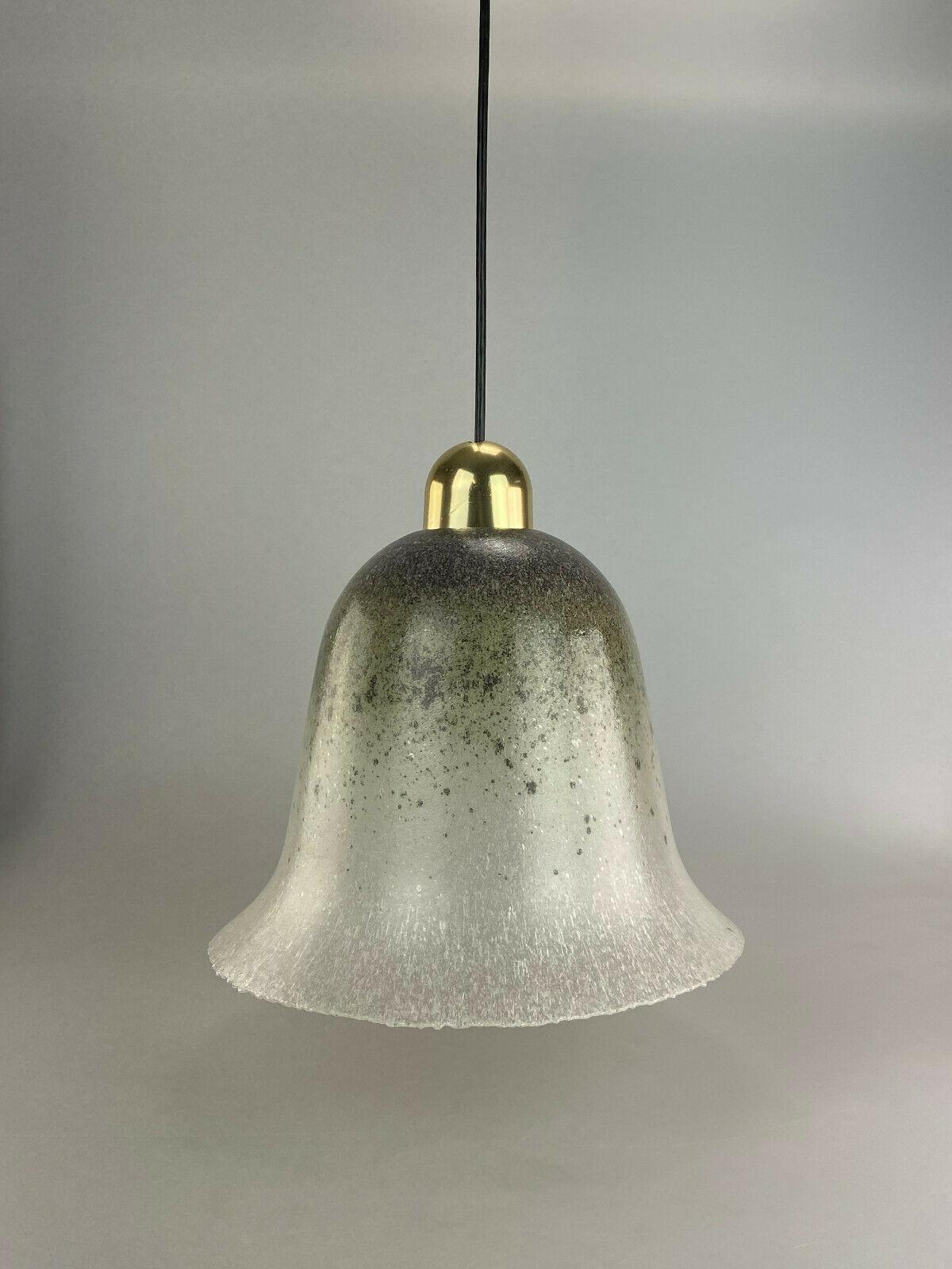 60s 70s Peill & Putzler Hanging Lamp Ceiling Lamp Glass Space Design Lamp In Good Condition For Sale In Neuenkirchen, NI