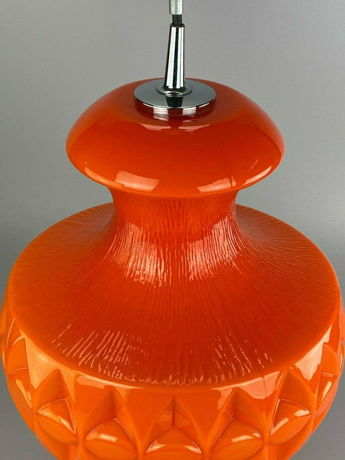 60s 70s Peill & Putzler Hanging Lamp Ceiling Lamp Glass Space Design Lamp 3