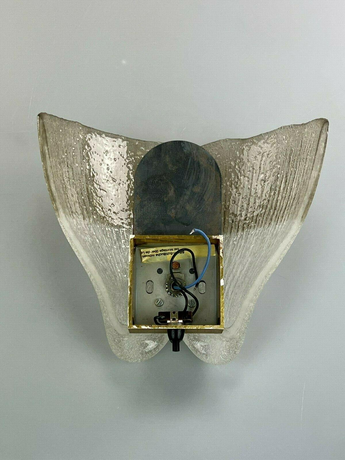 60s 70s Peill & Putzler Wall Lamp Glass Space Design Lamp For Sale 4