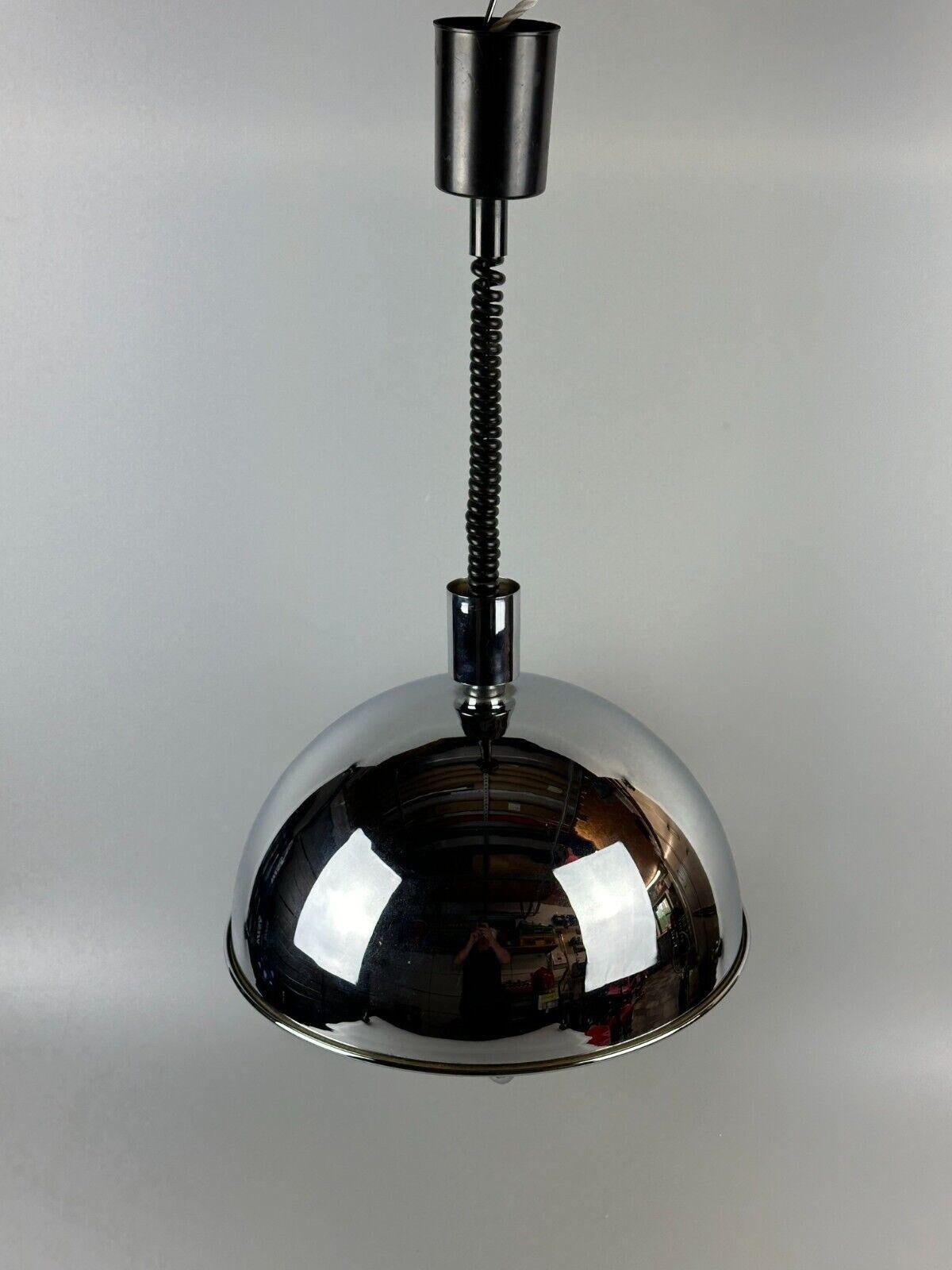 60s 70s pendant lamp hanging lamp Florian Schulz P58 brass Space Age For Sale 1