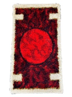 60s 70s Runner Rug Carpet Rug Space Age by Hojer Eksport Denmark Design