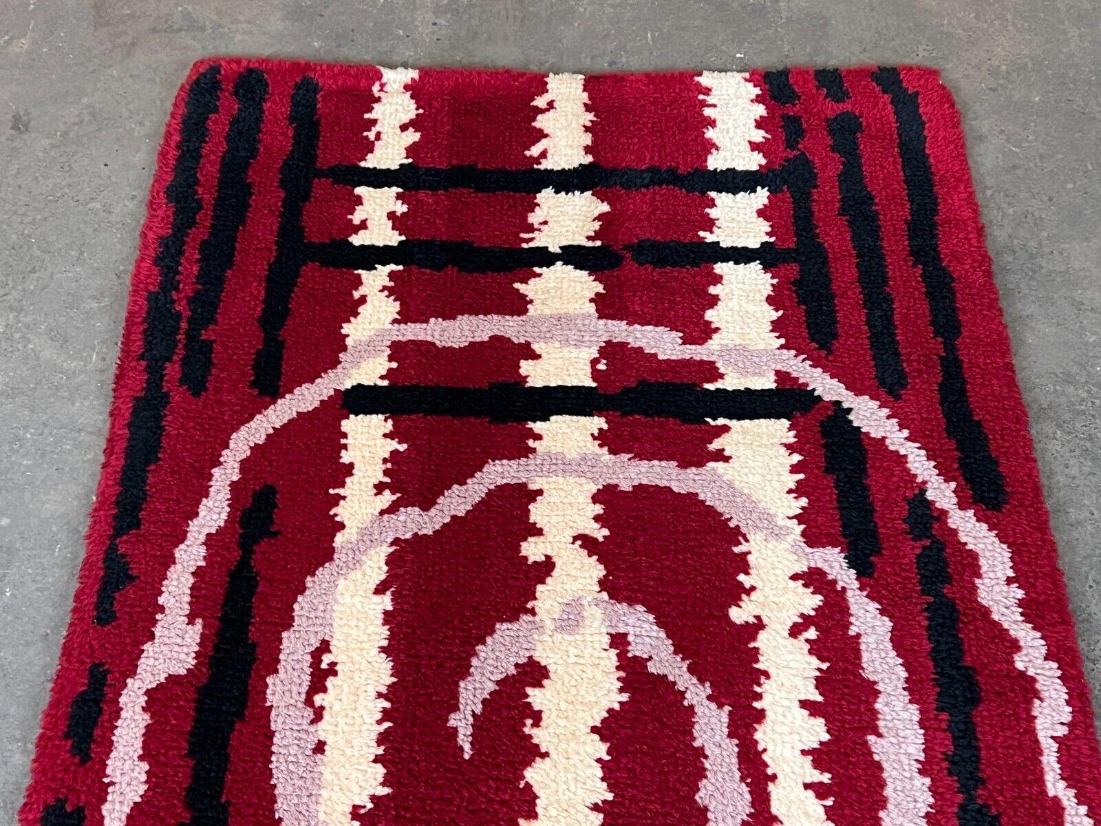 Wool 1960s-1970s Runner Rug Carpet Rug Space Age Denmark Danish Design For Sale