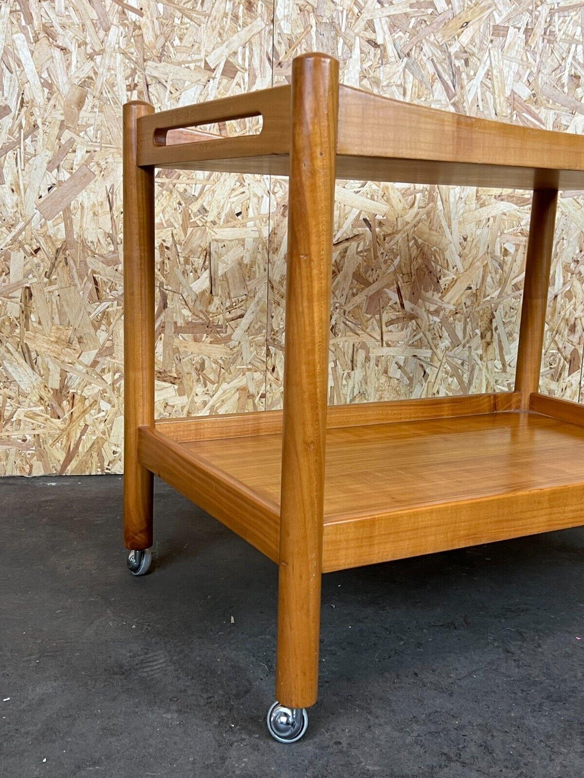 Wood 60s 70s Serving Trolley Side Table Danish Modern Design Denmark For Sale