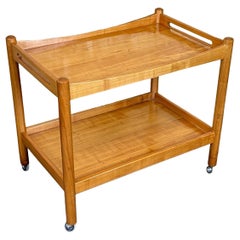 Table de service en forme de chariot, design moderne danois des années 60 et 70, Danemark
