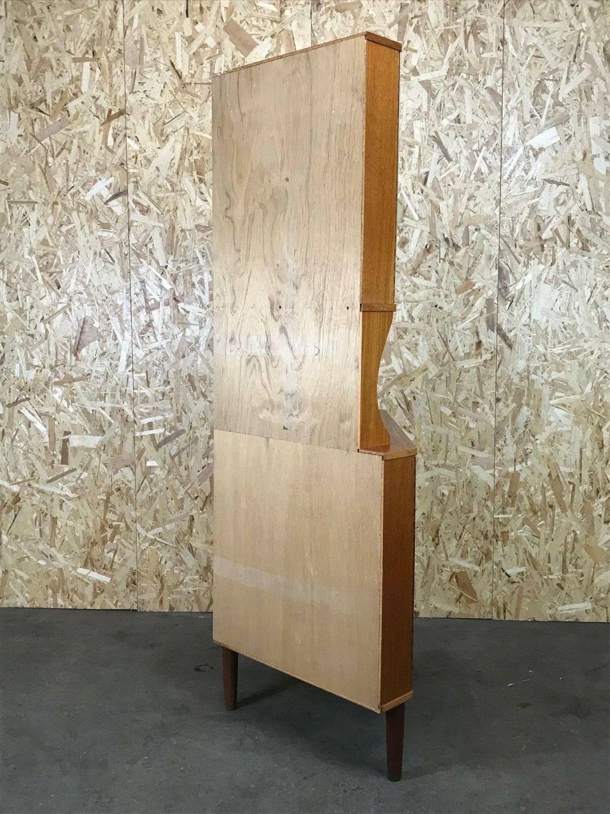 60s 70s Showcase Corner Showcase Danish Modern Design Teak Corner Cabinet For Sale 1