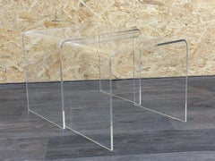 60s 70s Side Tables Nesting Tables Acrylic Plastic Space Age Design