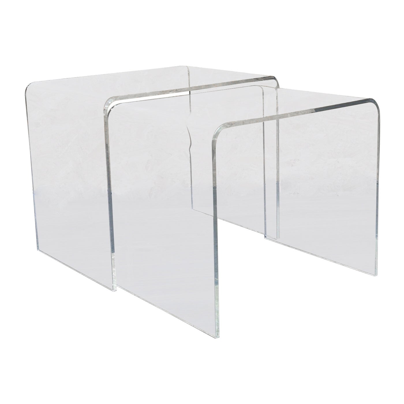 60s 70s Side Tables Nesting Tables Acrylic Plastic Space Age Design