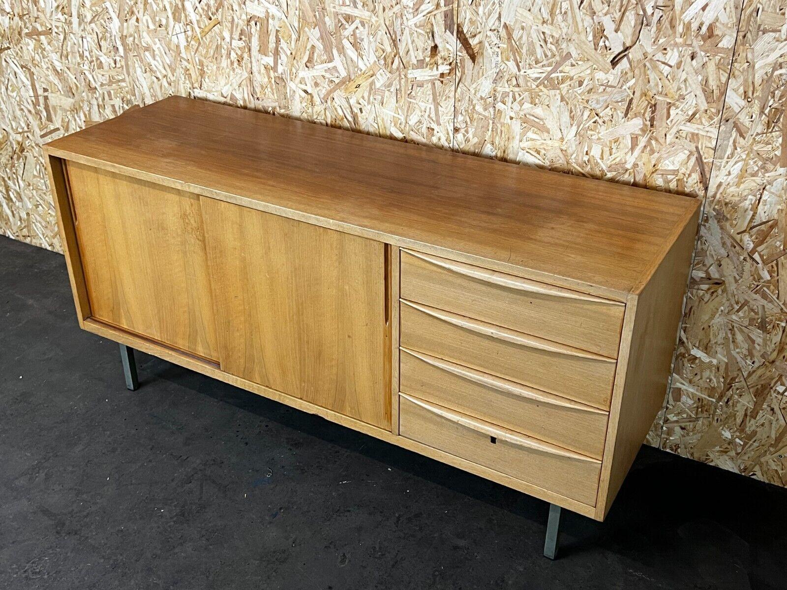60s 70s Sideboard Credenza Cabinet Danish Modern Design Denmark 70s In Fair Condition For Sale In Neuenkirchen, NI