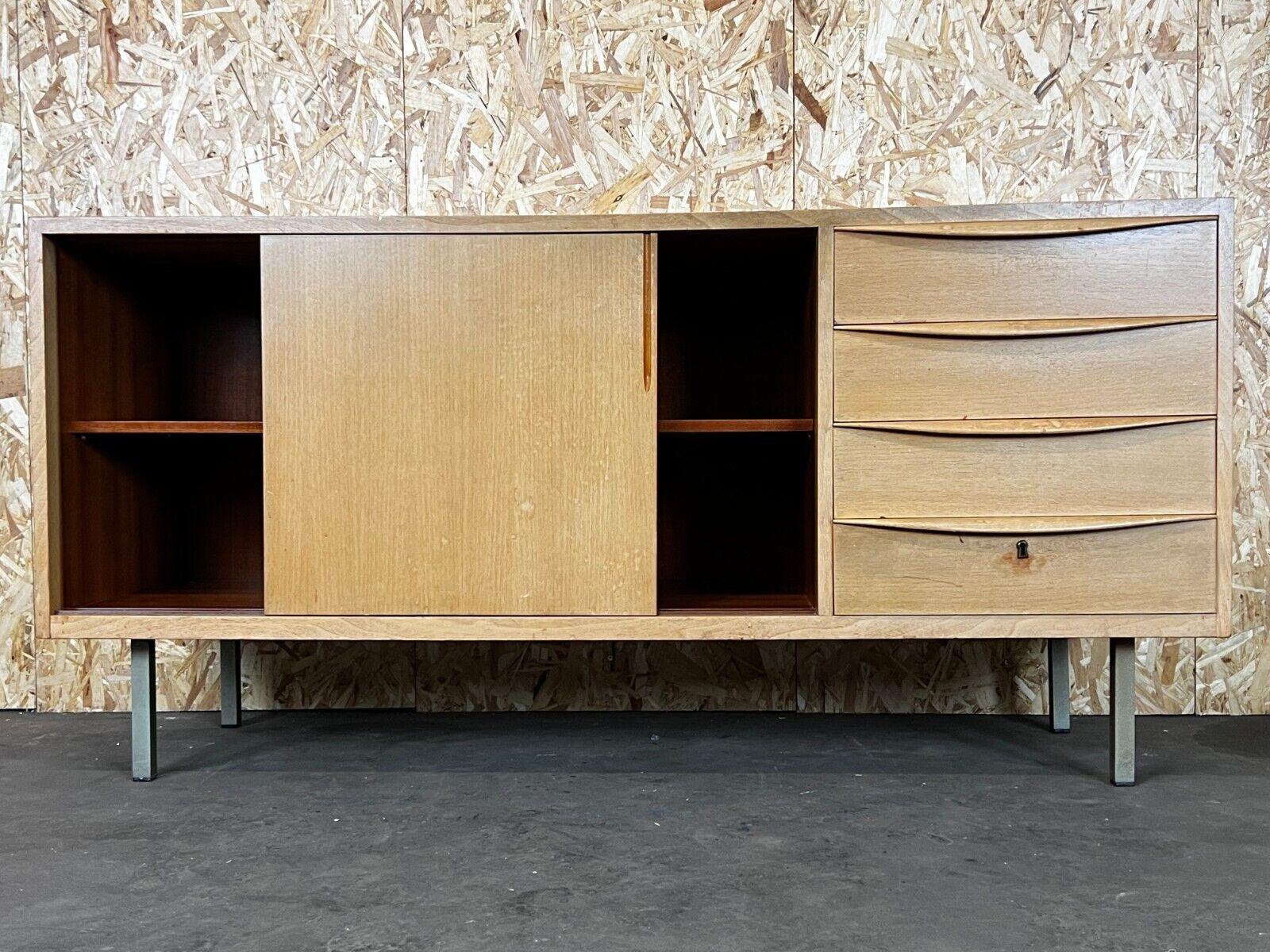 Late 20th Century 60s 70s Sideboard Credenza Cabinet Danish Modern Design Denmark 70s For Sale