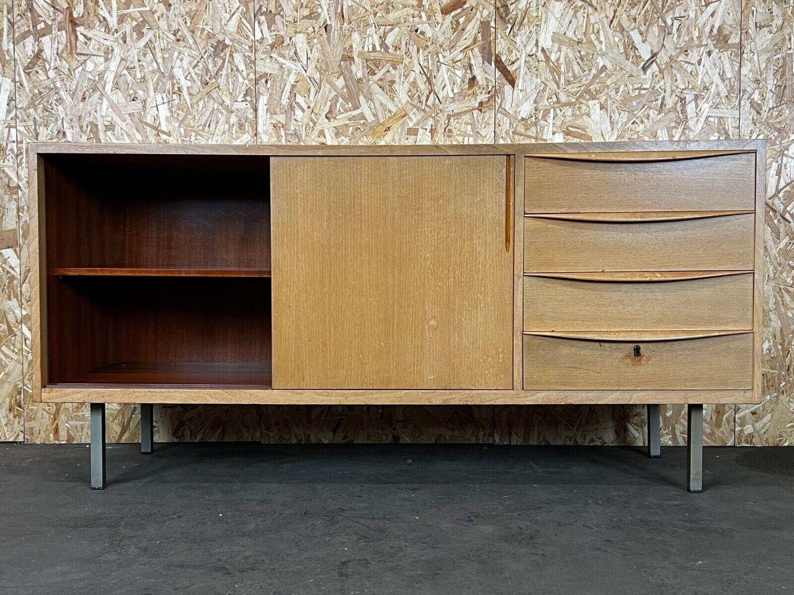 Metal 60s 70s Sideboard Credenza Cabinet Danish Modern Design Denmark 70s For Sale