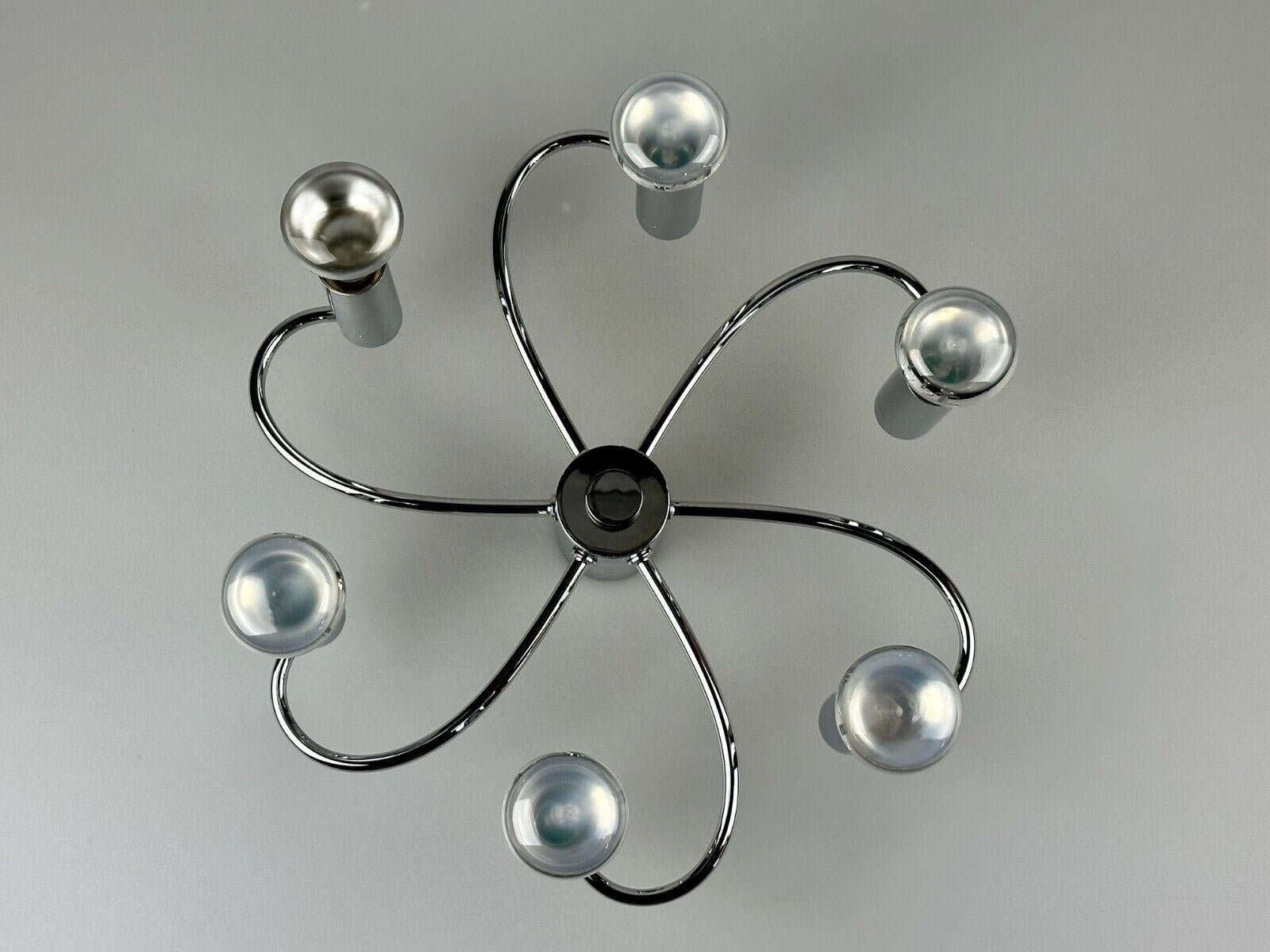 60s 70s Sputnik wall lamp or ceiling lamp by Cosack Leuchten Chrom For Sale 12