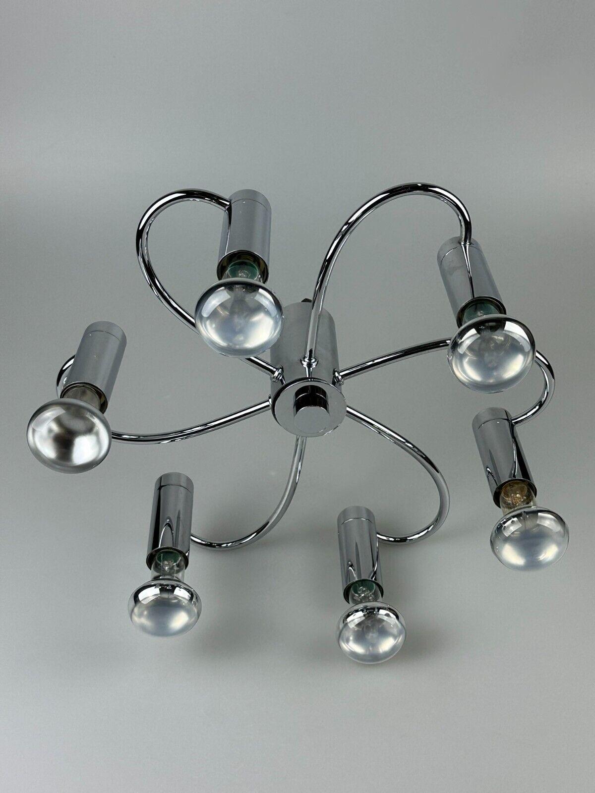 60s 70s Sputnik wall lamp or ceiling lamp by Cosack Leuchten Chrom In Good Condition For Sale In Neuenkirchen, NI