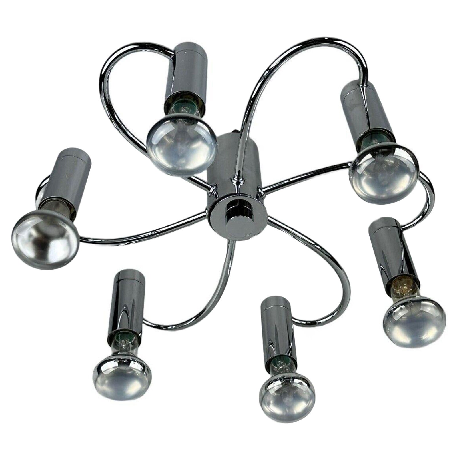 Applique ou plafonnier Sputnik des années 60-70 par Cosack Leuchten Chrom