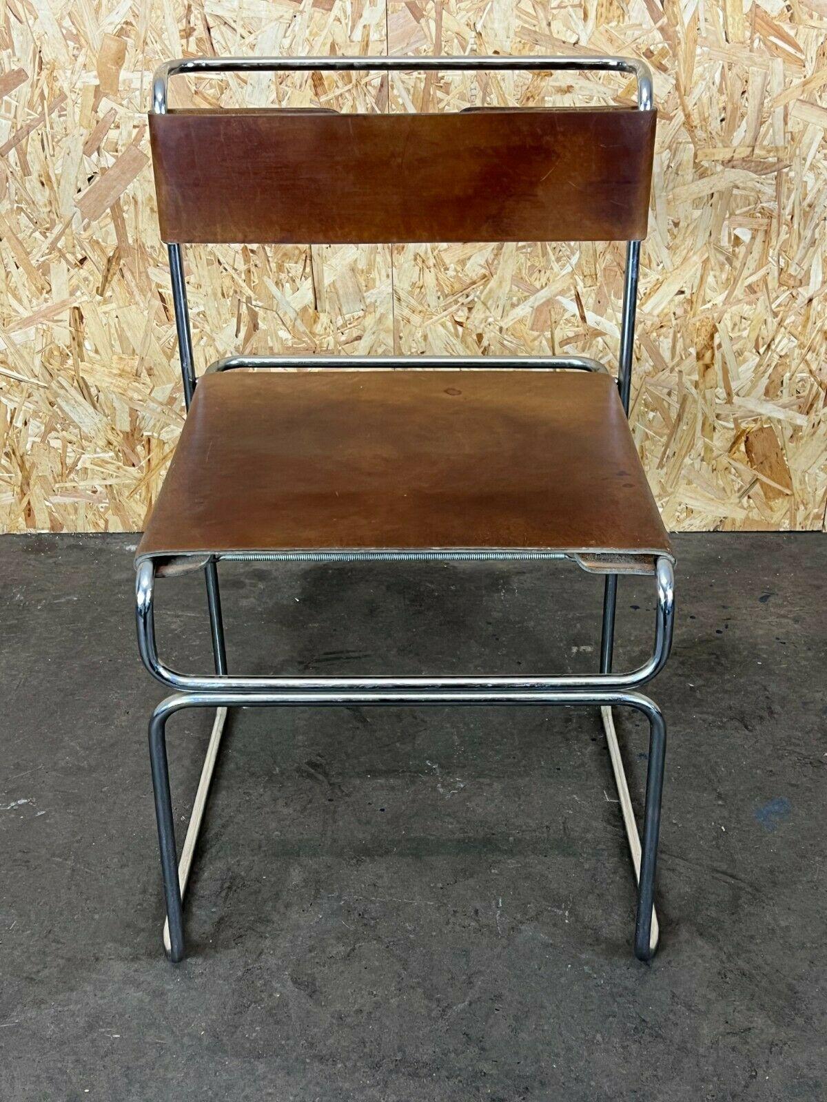 Vintage-Stuhl aus Stahl und Wildleder von Giovanni Carini Planula Libellula, 60er 70er Jahre im Zustand „Gut“ im Angebot in Neuenkirchen, NI