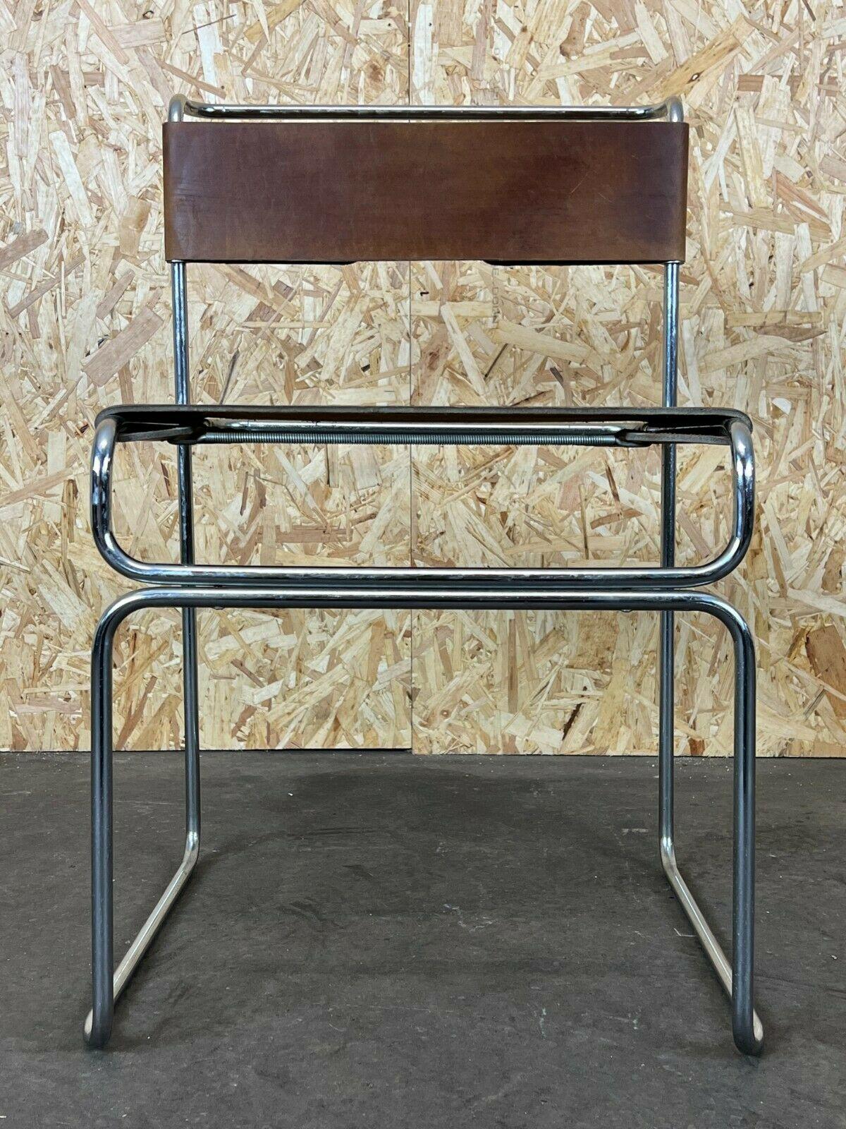 Vintage-Stuhl aus Stahl und Wildleder von Giovanni Carini Planula Libellula, 60er 70er Jahre (Ende des 20. Jahrhunderts) im Angebot