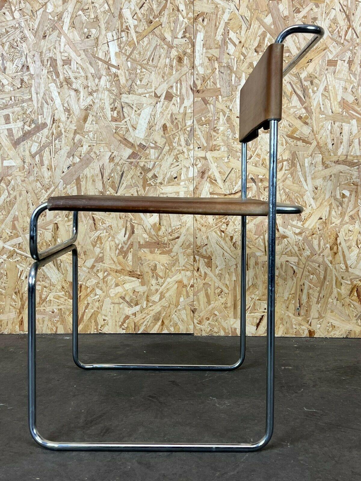 Vintage-Stuhl aus Stahl und Wildleder von Giovanni Carini Planula Libellula, 60er 70er Jahre im Angebot 1