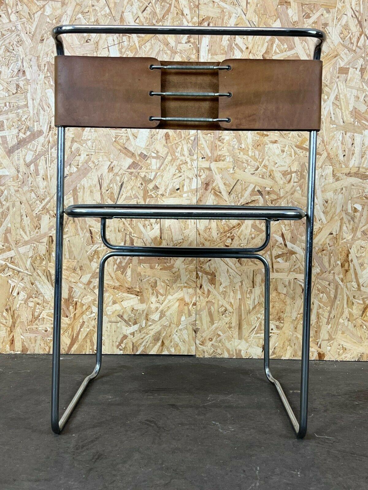 Vintage-Stuhl aus Stahl und Wildleder von Giovanni Carini Planula Libellula, 60er 70er Jahre im Angebot 2