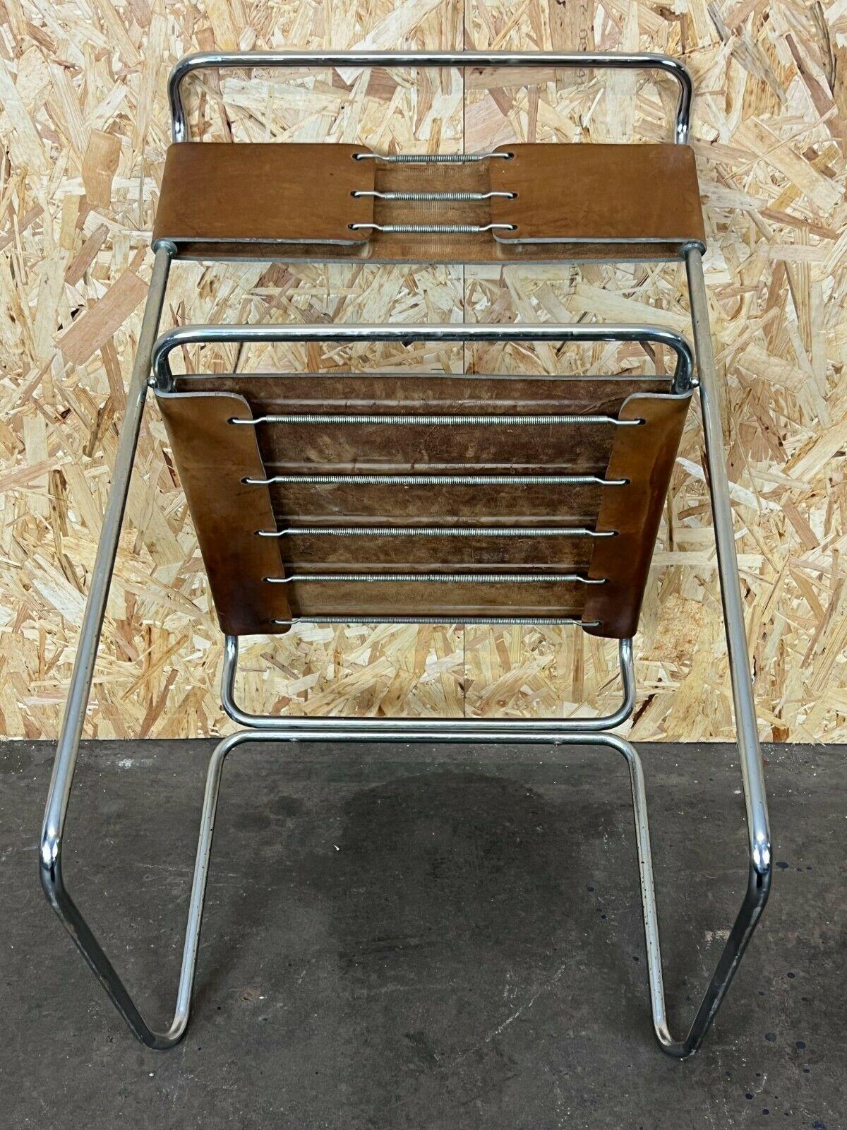 Vintage-Stuhl aus Stahl und Wildleder von Giovanni Carini Planula Libellula, 60er 70er Jahre im Angebot 3