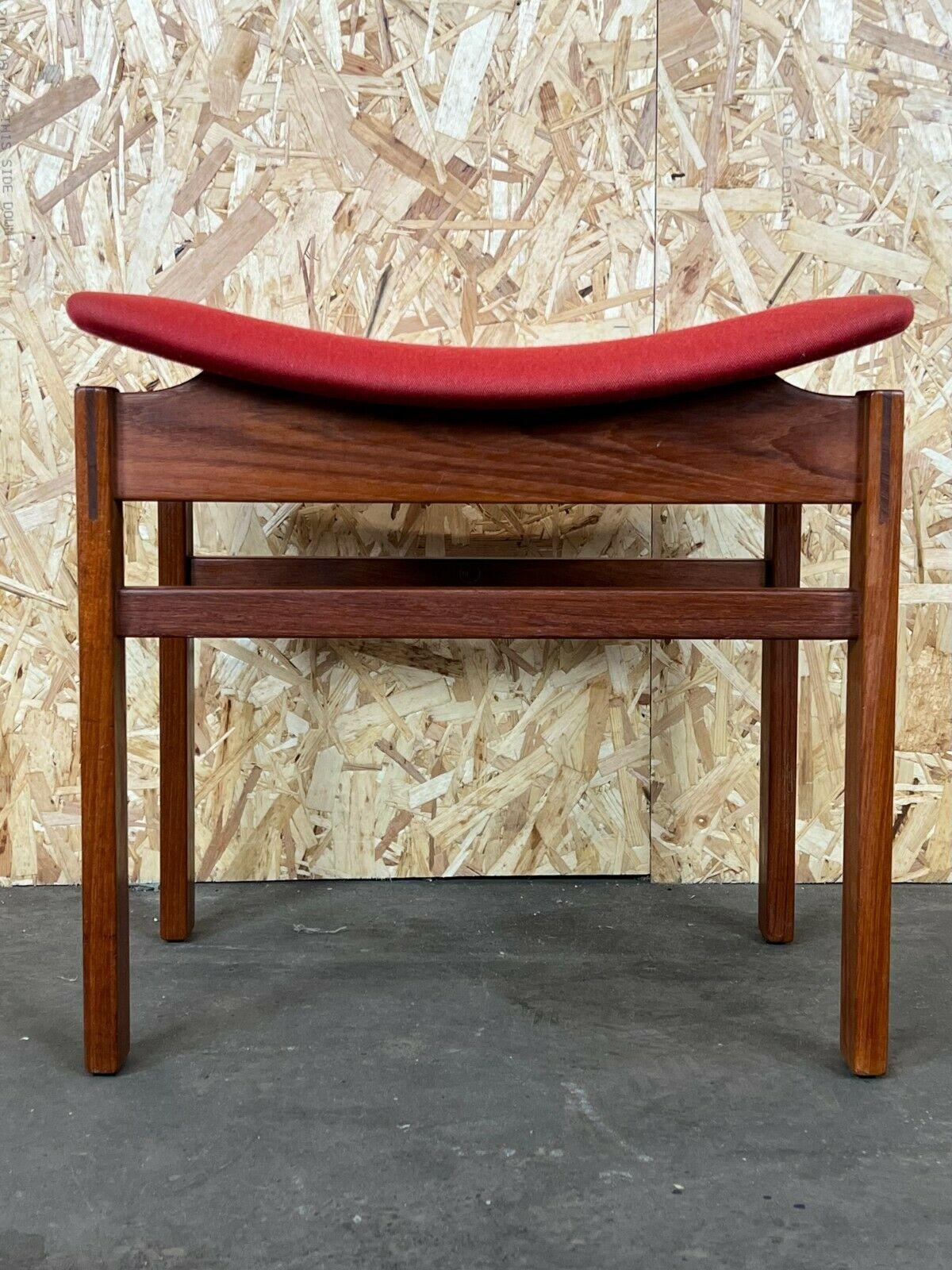 Late 20th Century 60s 70s Stool Ottoman Teak Inger Klingenberg for France & Daverkosen For Sale