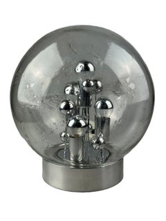60s 70s table lamp ball lamp Doria "Big Ball" glass space age design