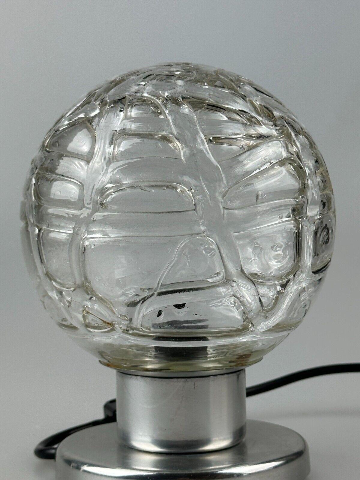 60s 70s table lamp bedside lamp chrome Doria glass space age design For Sale 4