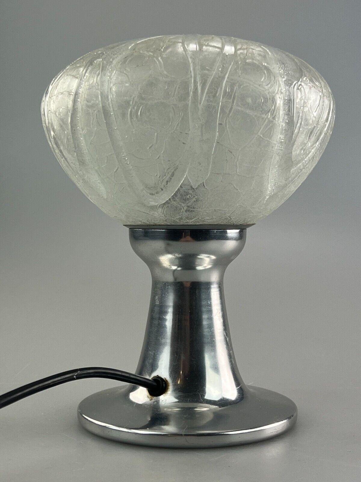 60s 70s Table Lamp Bedside Lamp Chrome Doria Glass Space Age Design For Sale 1