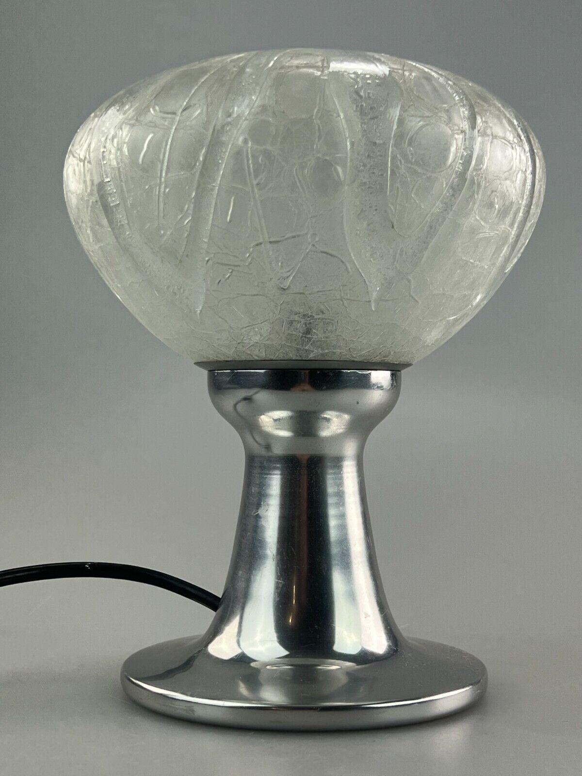 60s 70s Table Lamp Bedside Lamp Chrome Doria Glass Space Age Design For Sale 2
